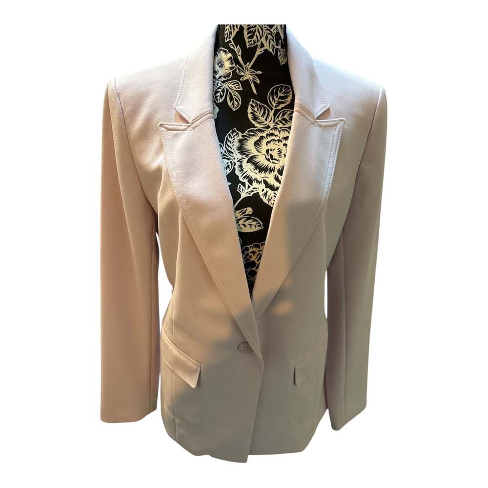 White House Black Market Blush Pink Blazer Jacket with Back Tie Detail
